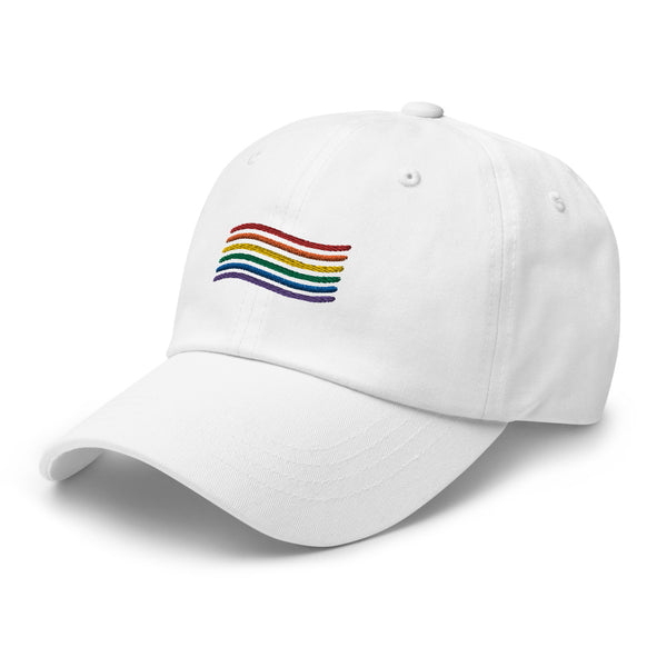 gay pride flag Dad hat
