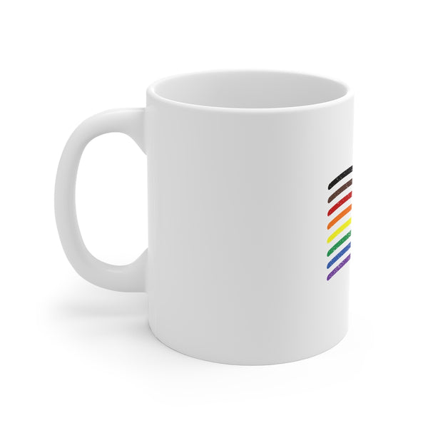 gay pride flag Mug 11oz