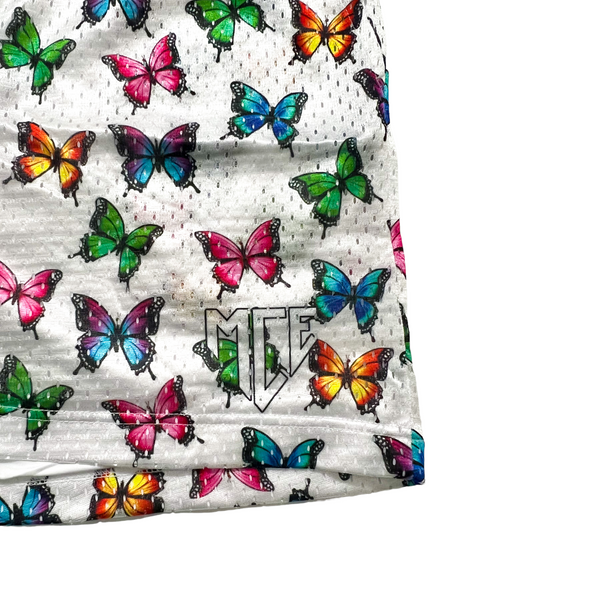 Butterfly effect mesh MCE shorts