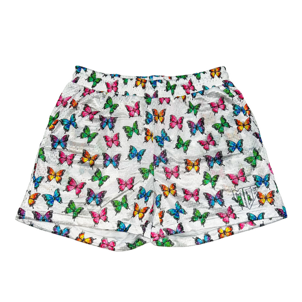 Butterfly effect mesh MCE shorts