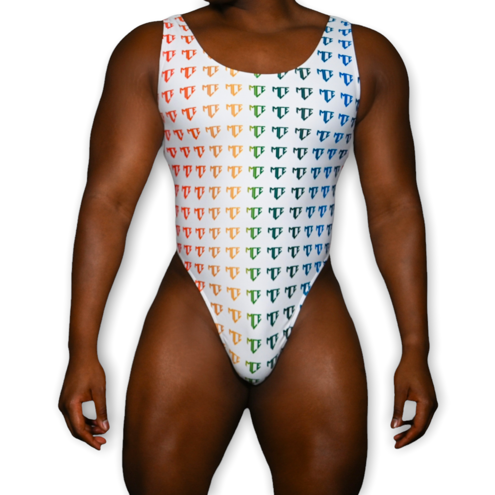 rainbow logo bodysuit