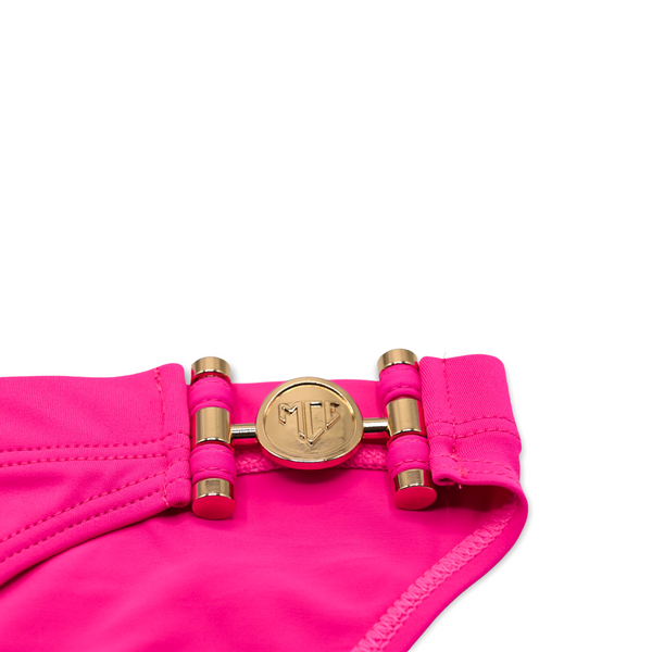 PINK pink gold buckle swim briefs