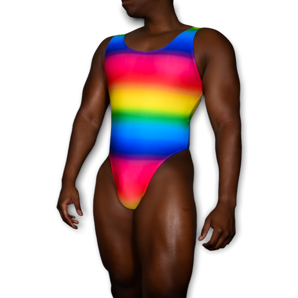 Rainbow bodysuit sales