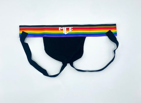 HardyJock Rainbow Pride Jockstrap - Cotton Blend Men's Underwear With Pouch