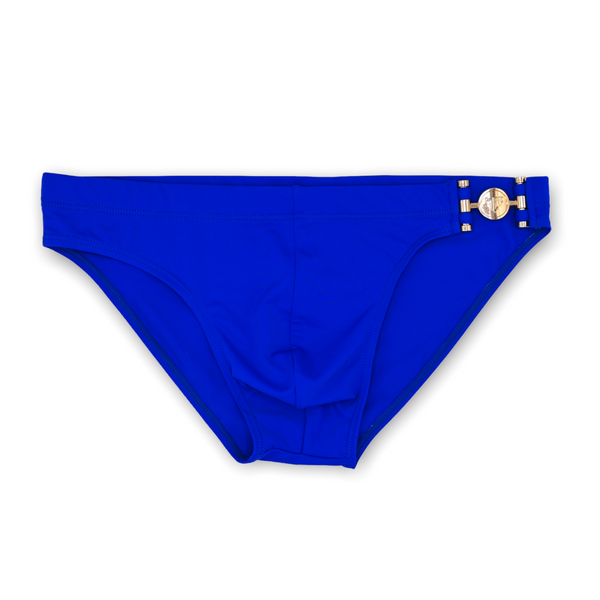 Colorful gold buckle swim brief 3 pack
