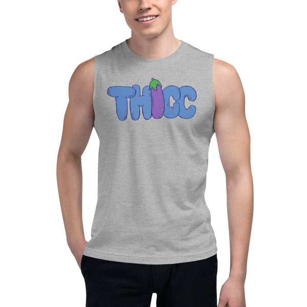 Thicc eggplant Muscle Tee