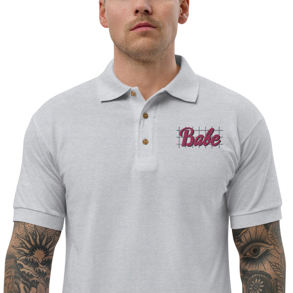 Babe Embroidered Polo Shirt