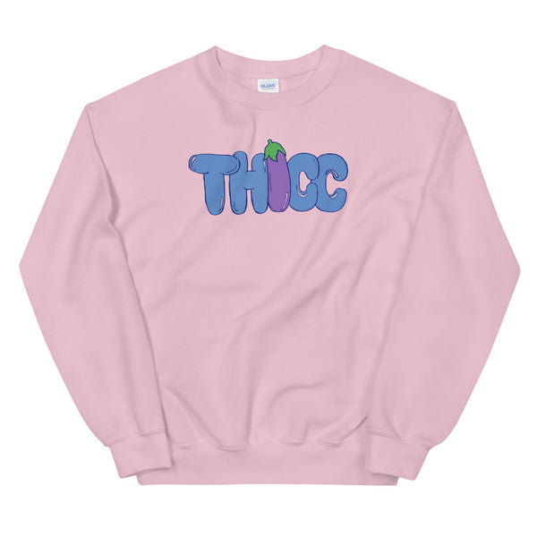 Thicc eggplant Unisex Sweatshirt