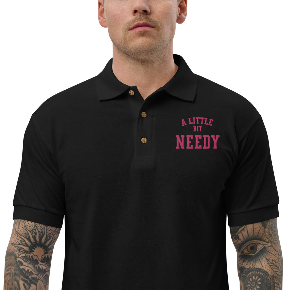 NEEDY Embroidered Polo Shirt