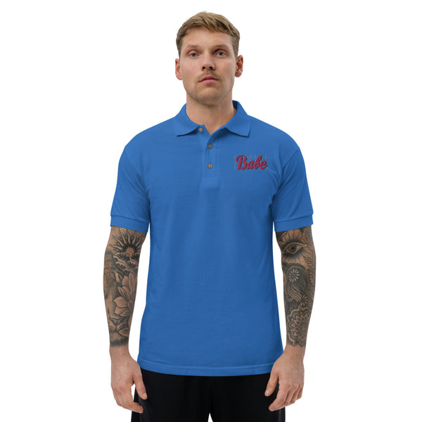 Babe Embroidered Polo Shirt