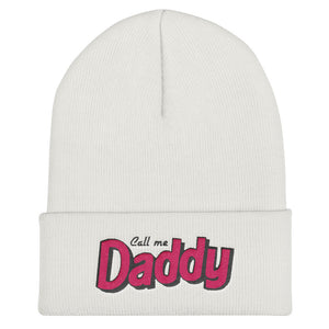 Call me Daddy pink Cuffed Beanie - MCE Creations