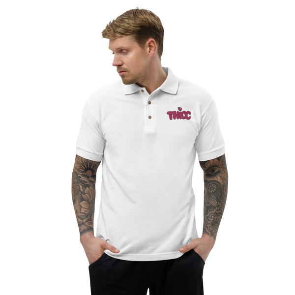 Thicc Embroidered Polo Shirt