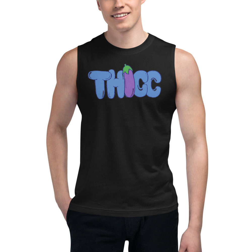 Thicc eggplant Muscle Tee