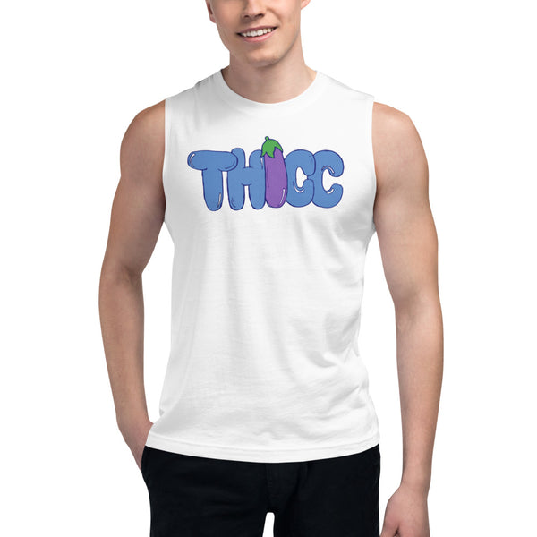 Thicc eggplant Muscle Tee