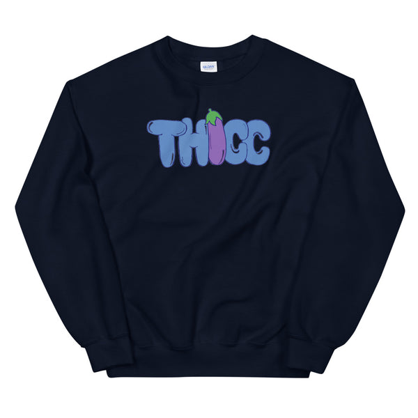 Thicc eggplant Unisex Sweatshirt