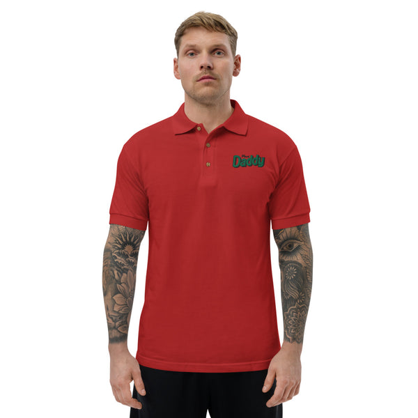 Plant Daddy Embroidered Polo Shirt