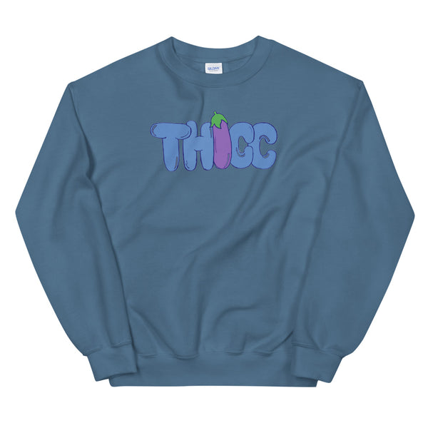 Thicc eggplant Unisex Sweatshirt